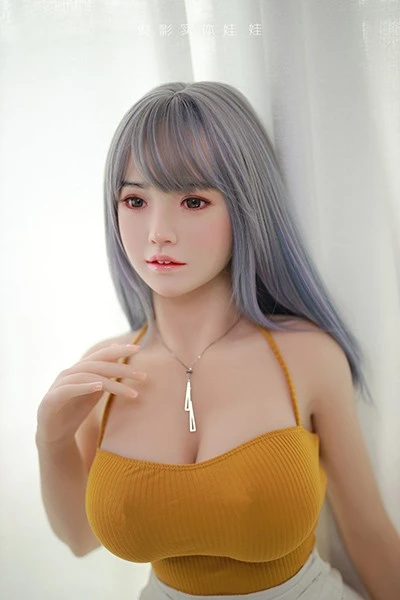 優しいセクシー紫髪ラブドール