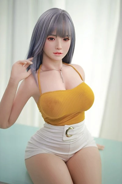 優しいセクシー紫髪ラブドール