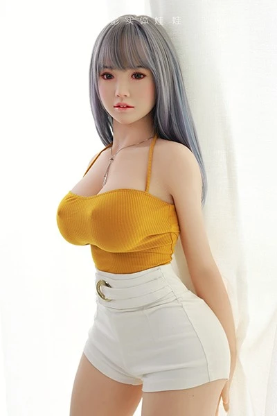 優しいセクシー紫髪ラブドール